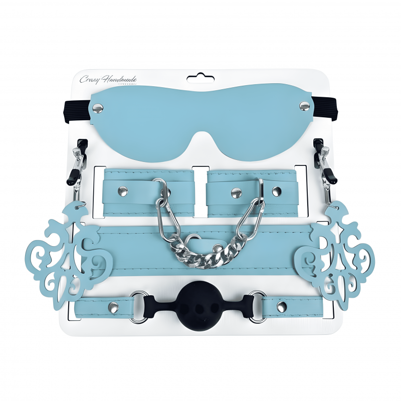 Набор БДСМ девайсов "Crazy Handmade" кожа, тиффани 